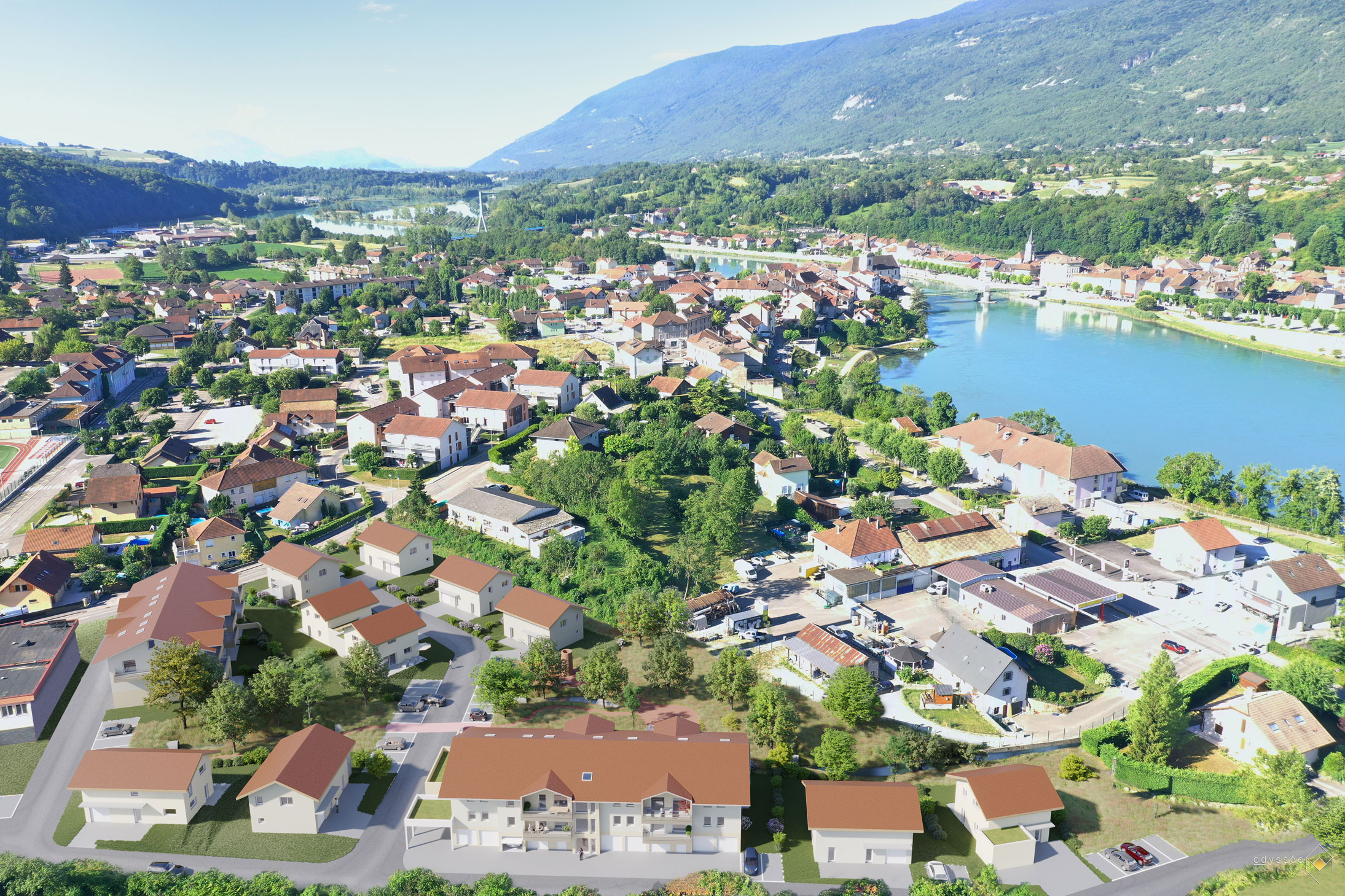 Plan de masse immobilier Seyssel